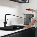 Смеситель Hansgrohe Talis M54 72808670 для кухонной мойки, матовый черный