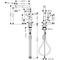 Смеситель Hansgrohe Talis M54 72808670 для кухонной мойки, матовый черный