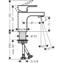 Смеситель Hansgrohe Vernis Shape 71567000 для раковины, хром