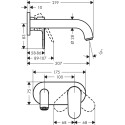 Смеситель Hansgrohe Vernis Shape 71578000 для раковины, хром