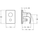 Смеситель Jacob Delafon Symbol E98724-CP для ванны с душем