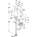 Смеситель Kludi Bozz 382630576 для раковины