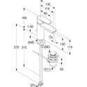 Смеситель Kludi Pure&Solid 342900575 для раковины