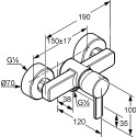 Смеситель Kludi Zenta 388700575 для душа