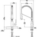 Смеситель Kraus Bolden KPF-1610SFSMB для кухонной мойки