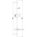 Смеситель Lemark Linara LM0414C для ванны с душем + душевая штанга