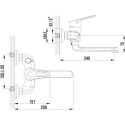 Смеситель Lemark Luna LM4114C для ванны с душем
