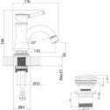 Смеситель Lemark Peretto LM6306RB для раковины