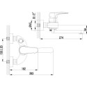 Смеситель Lemark Shift LM4314C для ванны с душем