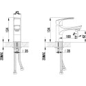 Смеситель Lemark plus Shape LM1706C для раковины