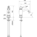 Смеситель Migliore Oxford ML.OXF-6325.BI.CR для биде, хром