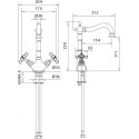 Смеситель Migliore Princeton ML.PRN-834.CR для раковины, хром