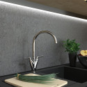 Смеситель Paini Neptune 64CR572NPKM для кухонной мойки