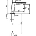 Смеситель Paini Nove 09CR205ME для раковины