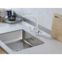 Смеситель Paulmark Essen Es213011-431 для кухонной мойки, белый матовый