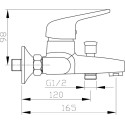 Смеситель Raiber R0081 для ванны с душем