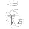 Смеситель Ravak Rosa RS 055.00 для биде