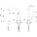 Смеситель Rossinka RS34 RS34-12U для раковины