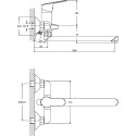 Смеситель Rush Crete CR3535-51 универсальный