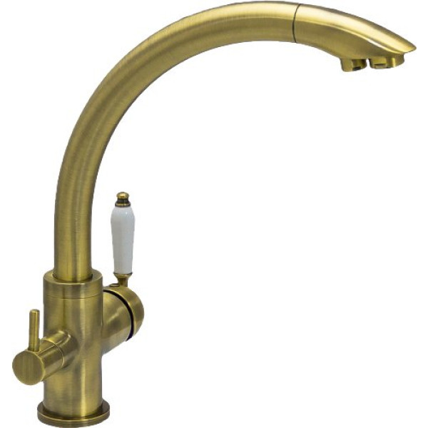 Смеситель Seaman Barcelone SSL-5382 Antique Gold для кухонной мойки