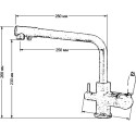 Смеситель Seaman Barcelone SSL-5384 Gun для кухонной мойки