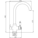 Смеситель Steel Hammer SH 723 BRONZE для кухонной мойки