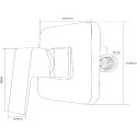 Смеситель Swedbe Platta 5516 С ВНУТРЕННЕЙ ЧАСТЬЮ