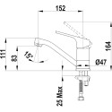 Смеситель TEKA Alcudia 4637662C0 для раковины