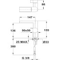 Смеситель TEKA Formentera 623310200 для раковины