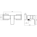 Смеситель Villeroy & Boch Architectura Square TVS12500100061 для душа