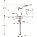 Смеситель VitrA AquaMed Solid S A42484EXP для раковины