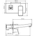 Смеситель Wasserkraft Aller 10630 С ВНУТРЕННЕЙ ЧАСТЬЮ, для раковины