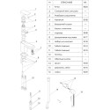 Смеситель Wasserkraft Aller 1068 для раковины с гигиеническим душем