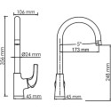 Смеситель Wasserkraft Sauer 7107 для кухонной мойки