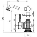 Смеситель Zorg Antic A 314U-BR для раковины