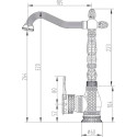 Смеситель Zorg Antic A 422 K-BR для кухонной мойки