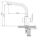 Смеситель Zorg Clean Water ZR 311 YF- кварц для кухонной мойки