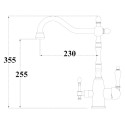 Смеситель Zorg Sanitary ZR 312 YF-50-BR для кухонной мойки