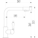Смеситель Zorg Sanitary ZR 320 YF-33 для кухонной мойки