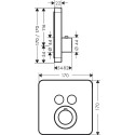 Термостат Axor ShowerSelect 36707000 для душа