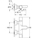 Термостат Grohe Grohtherm 3000 Cosmopolitan 34276000 для ванны с душем