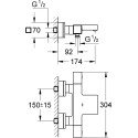 Термостат Grohe Grohtherm Cube 34497000 для ванны с душем
