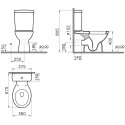 Унитаз-компакт Norm Nord 9845B099-7201 с микролифтом