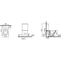 Унитаз-компакт VitrA Zentrum 9012B003-7204 с микролифтом