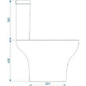 Унитаз-компакт VitrA Zentrum 9012B003-7204 с микролифтом