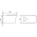 Унитаз подвесной Aquanet Cube 210761