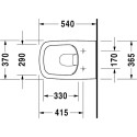 Унитаз подвесной Duravit DuraStyle 2538090000 + ершик
