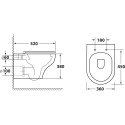 Унитаз подвесной Owl 1975 Ruta Line-H OWLT190602 безободковый