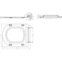 Унитаз подвесной STWORKI Хельсинки Clean On DPL EO slim 63429 безободковый