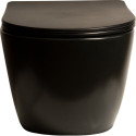 Унитаз подвесной SantiLine SL-5018MB безободковый, с микролифтом